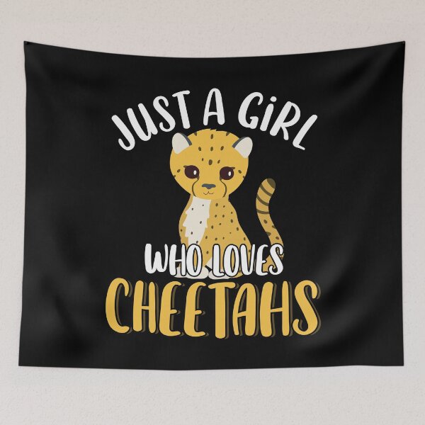 Item preview, Just A Girl Who Loves Cheetahs Cub Cute Funny Big Cat Lover designed and sold by MintedFresh.