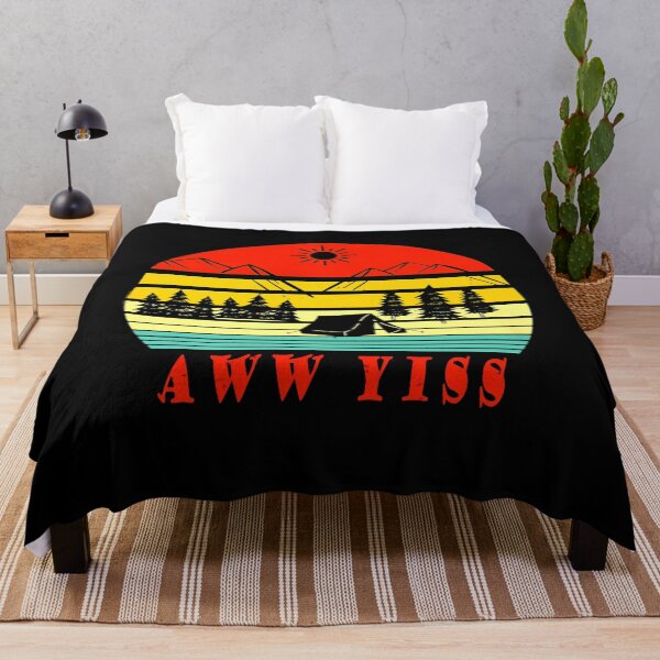 Item preview, Aww Yiss Funny Camping Outdoors Retro Mountains Forest Nature Gift for Outdoorsmen designed and sold by VisionQuestArts.