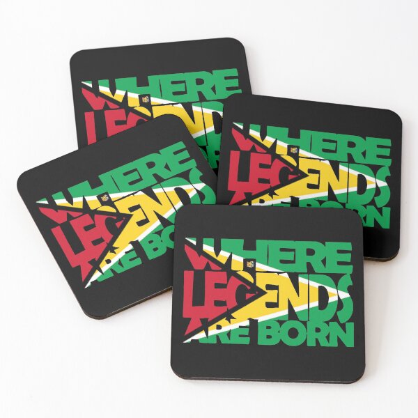 Item preview, Guyana Flag - Where Legends Are Born - Guyanese - Soca Mode designed and sold by Soca-Mode.