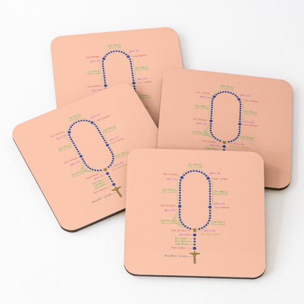 Item preview, How to Pray the Rosary (design for light backgrounds) designed and sold by Brasilia.
