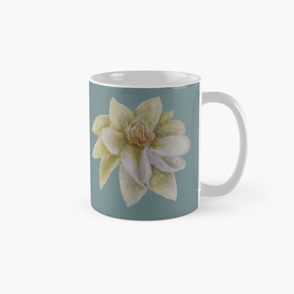 Item preview, Acrylic Yellow Flower in blue designed and sold by MilesOfArt.