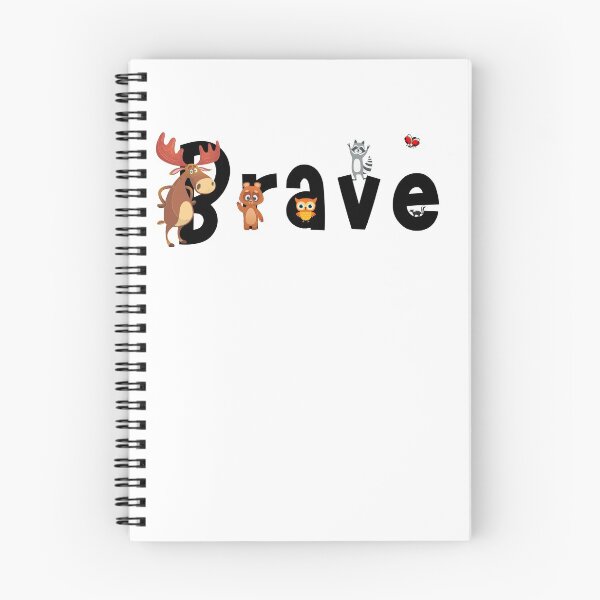Item preview, Brave - with the Gutsy Kids Club Forest Friends designed and sold by GutsyCreations.