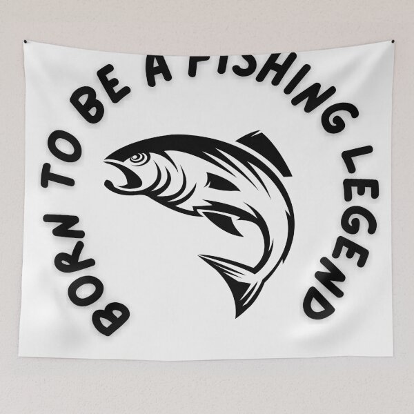 Item preview, born to be a fishing legend  designed and sold by SithCreation.