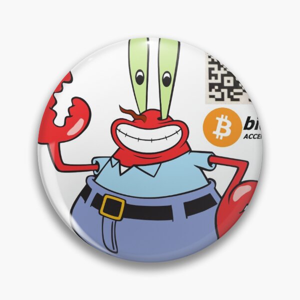 Item preview, Mr Krabs customised cryptocurrency QR code wallet designed and sold by AVP719.