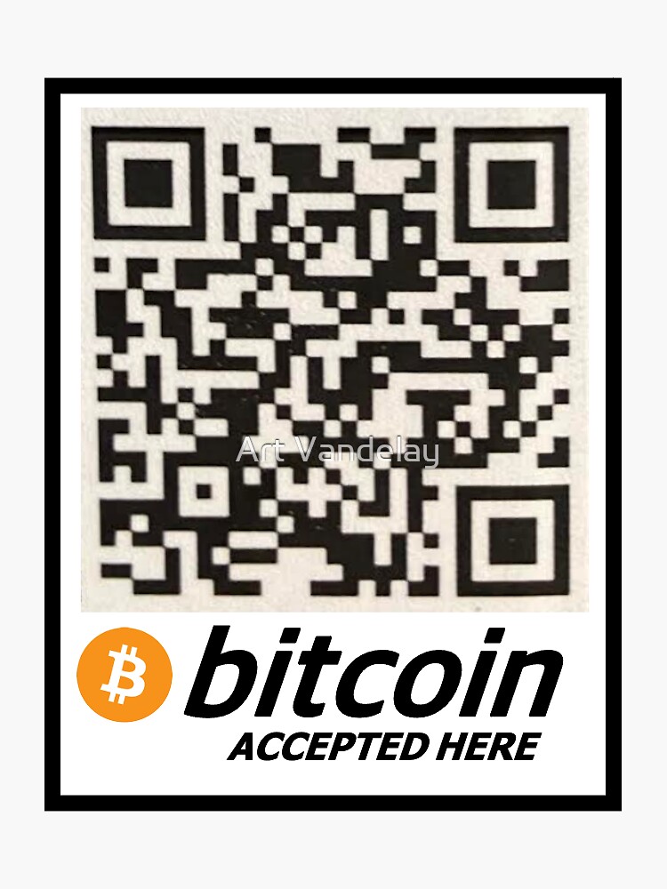 Bitcoin Qr Code Stickers for Sale