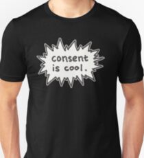 Consent is Cool Comic Flash Unisex T-Shirt