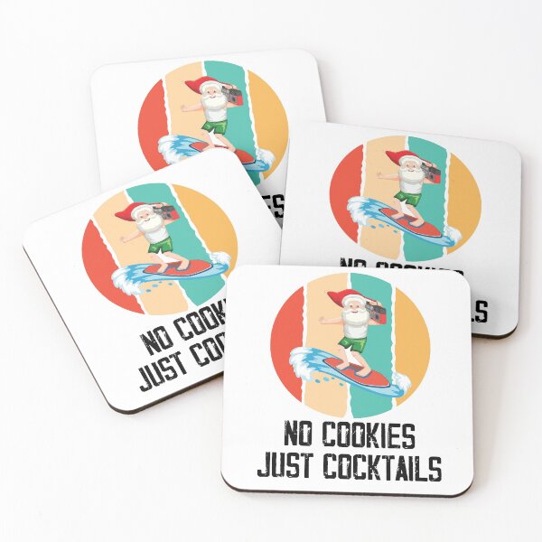 Item preview, No Cookies Just Cocktails ,Santa Summer Christmas  designed and sold by Noussairox.