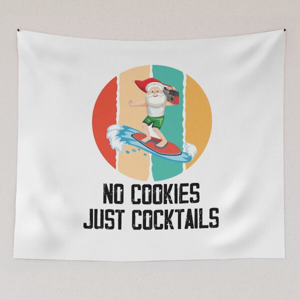 Item preview, No Cookies Just Cocktails ,Santa Summer Christmas  designed and sold by Noussairox.