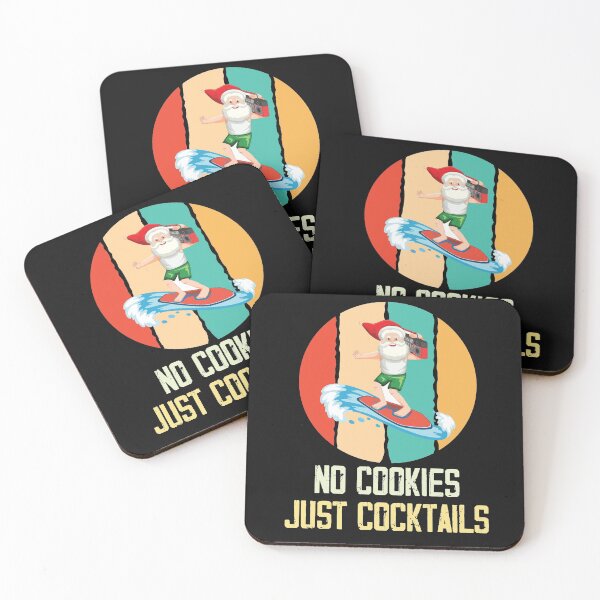 Item preview, No Cookies Just Cocktails ,Santa Summer Christmas  designed and sold by Noussairox.