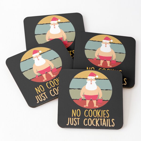 Item preview, No Cookies Just Cocktails ,Santa Summer Christmas  designed and sold by Noussairox.