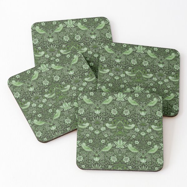 Item preview, William Morris - strawberry thief, green designed and sold by Vivanne-art.