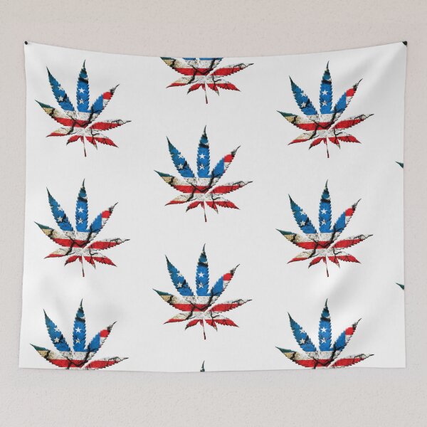 Item preview, USA 4th Of July Marijuana T-Shirts designed and sold by chanat3659.