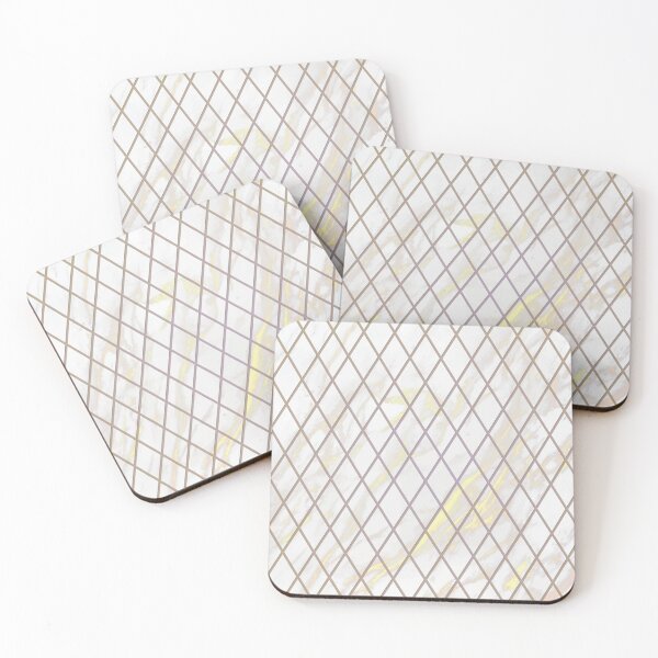 Item preview, Gold and Marble Lattice designed and sold by Banana Latte Designs.