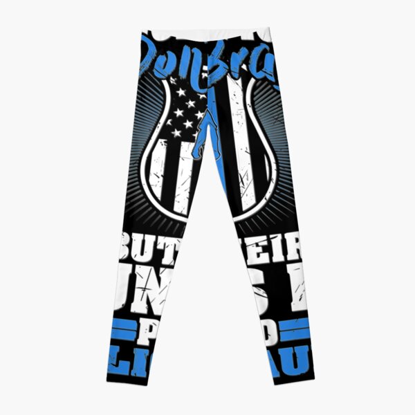 Hot Seller ** Thin Blue Line Flag Back The Blue Crossover Leggings – Police  Tees