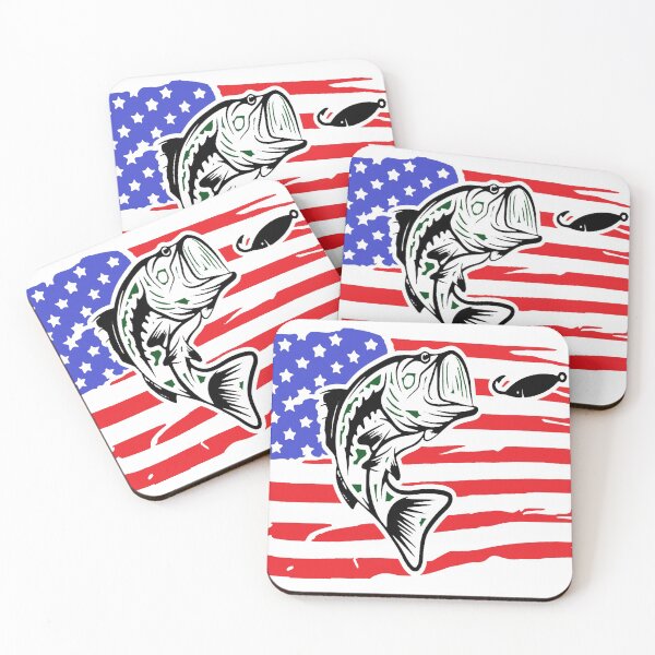 Item preview, American Flag Patriotic Fishing Design designed and sold by BMBurbanapparel.