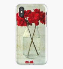 Red Geraniums iPhone Case