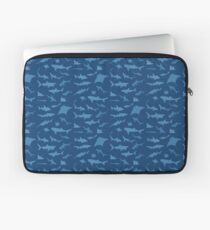 Haie und Strahlen - Blaue Version! Laptoptasche
