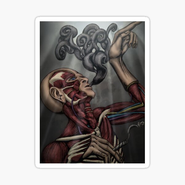 Cigarette? by Ordovich Sticker