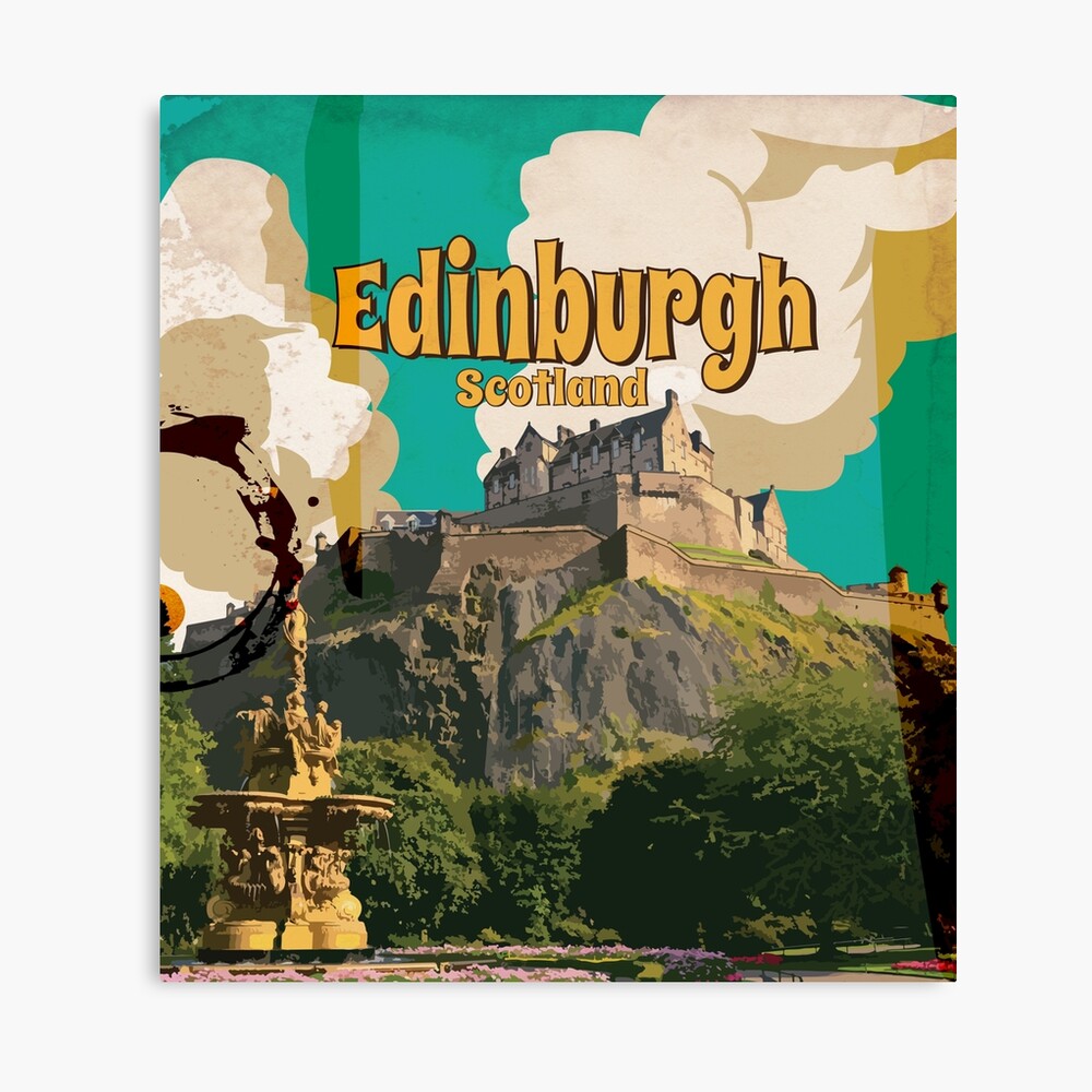 Scotland Edinburgh poster Edinburgh travel print Birthday present