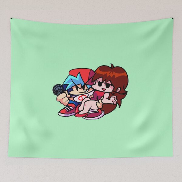 Item preview, Girlfriend and boyfriend Friday Night Funkin week 7 designed and sold by RedMerce.