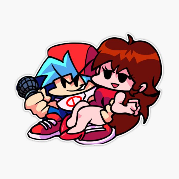 Girlfriend and boyfriend Friday Night Funkin week 7 Sticker by RedMerce