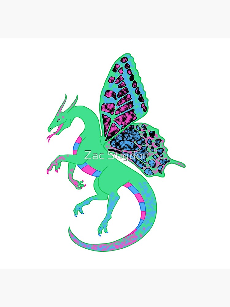 Polysexual Pride Fae Dragon Poster For Sale By Stupidmasky Redbubble