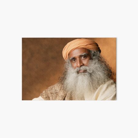 Indian Yoga Guru Sadhguru Writer Portrait Poster (4) Canvas Poster Bedroom  Decor Office Room Decor Gift Frame-style 18x12inch(45x30cm)