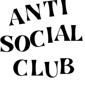 "Anti Social club sticker" Sticker for Sale by anaesticph Redbubble