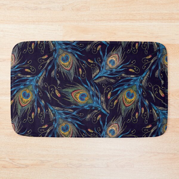 Item preview, Colorful Peacock Feather Seamless Pattern, Peacock Feather Pattern, Peacock Feather Vector Pattern designed and sold by graphic-genie.