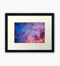 colorful clouds during sunset over Holland Framed Print