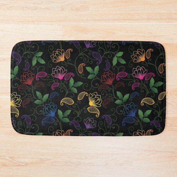 Item preview, Rainbow Gradient Floral Pattern designed and sold by nldesigns.
