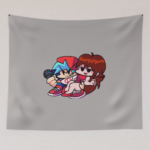 Item preview, Girlfriend and boyfriend Friday Night Funkin week 7 designed and sold by RedMerce.