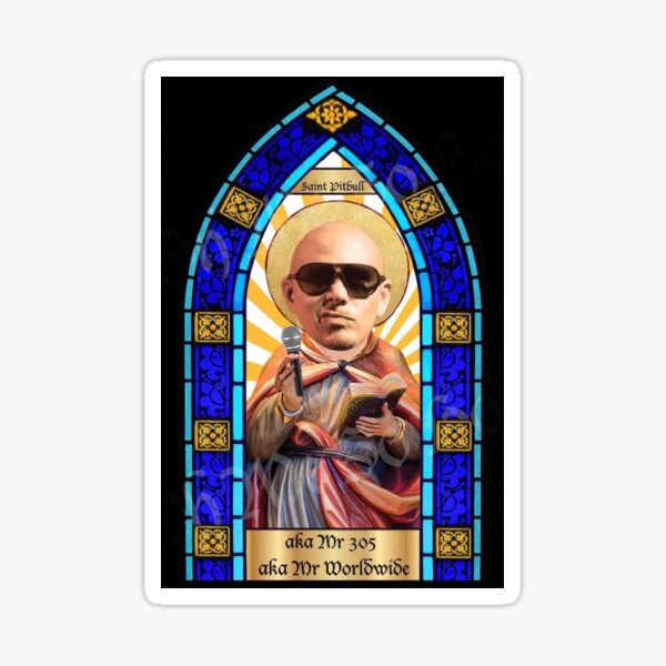 pitbull mr, worldwide mr 305 Sticker