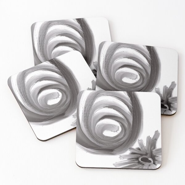 Item preview, Minimalist abstract painting in white and shades of grey. designed and sold by Susanna Schorr.