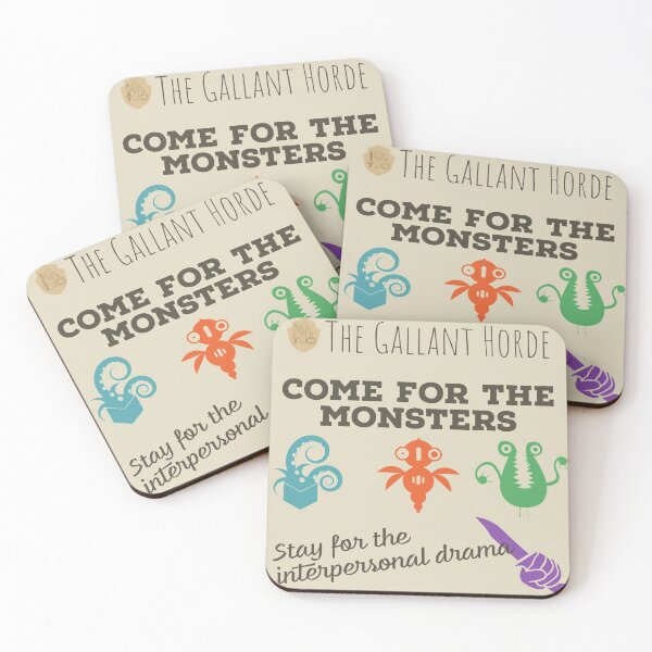 Item preview, Come for the monsters... designed and sold by Sparabel Productions.