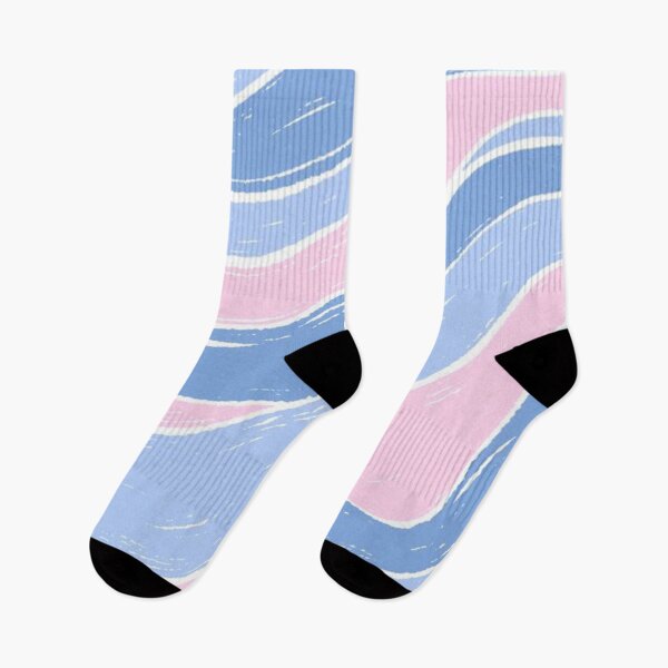 Item preview, Pastel Pink and Blue Wavy Stripes designed and sold by pugmom4.