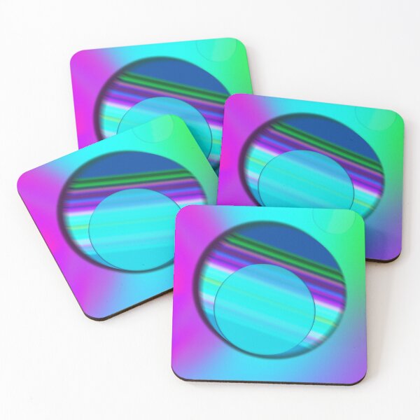Item preview, Colorful Circle Art in Cool Neon Colors designed and sold by skapastudios.
