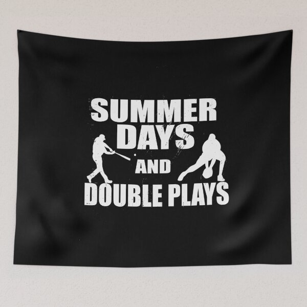 Item preview, Summer Days and Double Plays,Baseball Lover , Baseball Junkie ,Retro Baseball , Baseball ,Baseball Fan  designed and sold by ilias13.