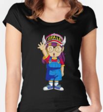 dr slump arale Women's Fitted Scoop T-Shirt
