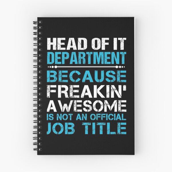 Aperçu de l'œuvre T-shirt Head Of It Department - T-shirt cadeau génial effrayant créée et vendue par eroscamila.