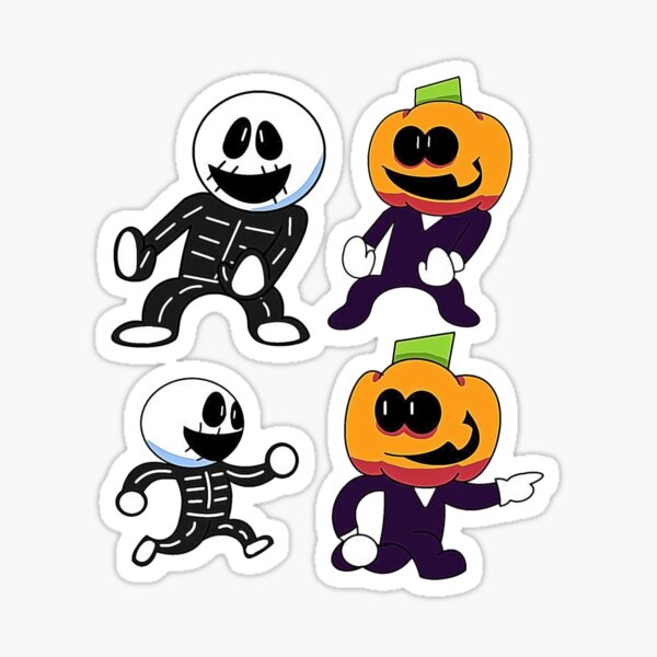 Spooky Month Pump and Skid Sticker - Sticker Mania