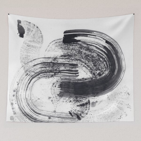 Item preview, ink explorations (102) - abstract black india ink painting designed and sold by expl-rations.