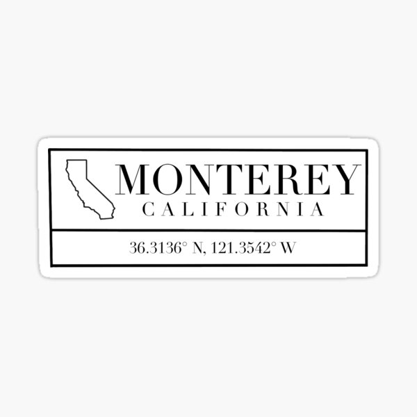 Item preview, Monterey California Coordinates designed and sold by Emily Designs.