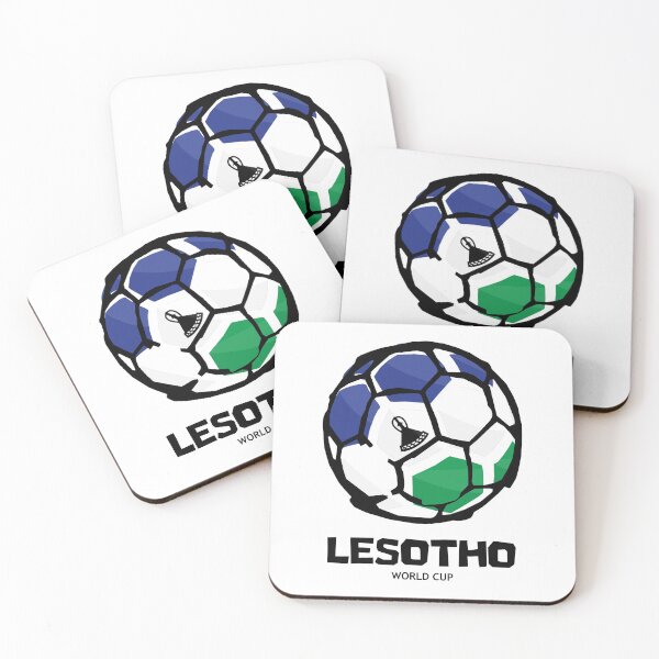 Item preview, Lesotho Football Country Flag designed and sold by KewaleeTee.