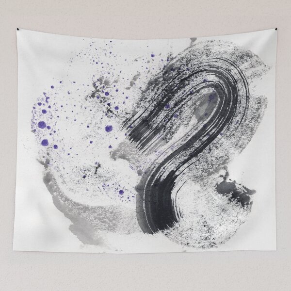 Item preview, ink explorations (103) - abstract black india ink painting designed and sold by expl-rations.