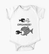 Organize! Citizens Unite! Activists Unite! Laborers Unite! . One Piece - Short Sleeve