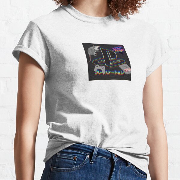 Playstation vaporwave outlet shirt