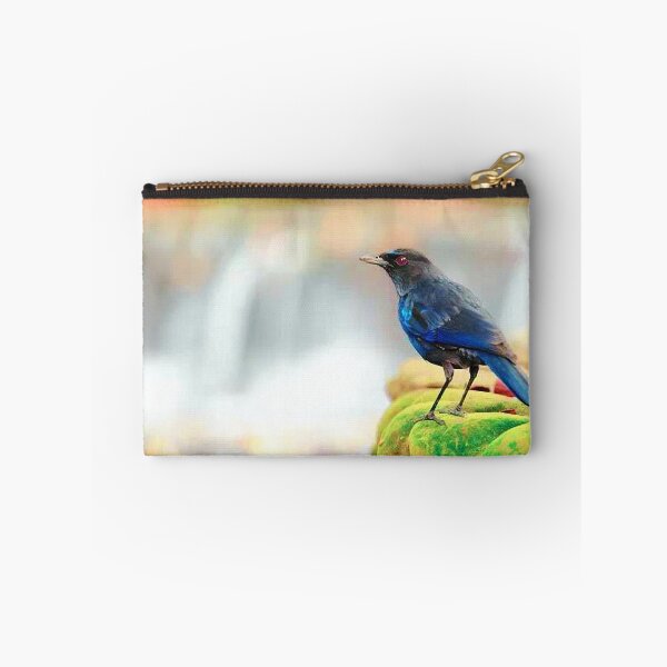 Item preview, Purple Howling Thrush (scientific name: Myophonus caeruleus) has dark blue-purple plumage designed and sold by zenger2021.