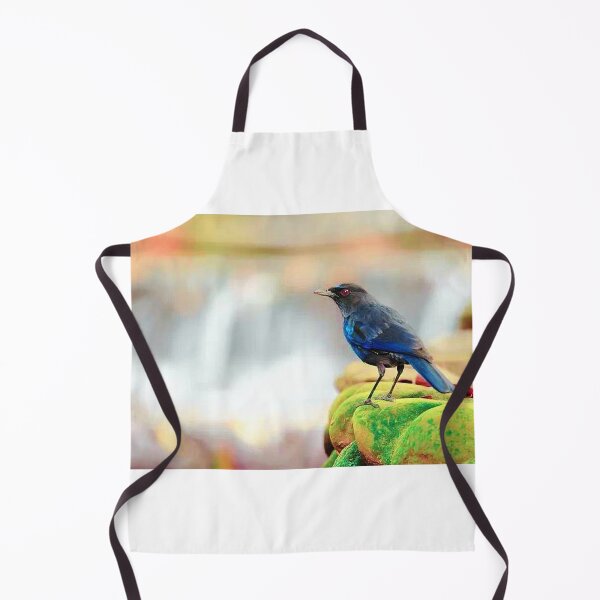 Item preview, Purple Howling Thrush (scientific name: Myophonus caeruleus) has dark blue-purple plumage designed and sold by zenger2021.