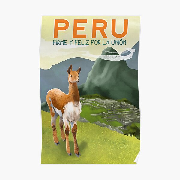 Cartel de viaje de Perú Póster